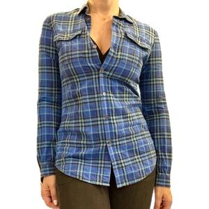 BURBERRY BRIT CHECK COTTON SHIRT